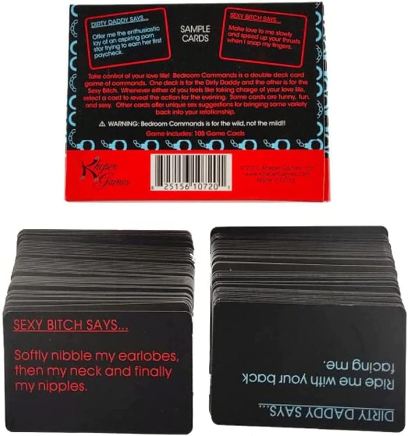 Adult Couple Command Card Game with Two Decks of 108 Cards product view 5