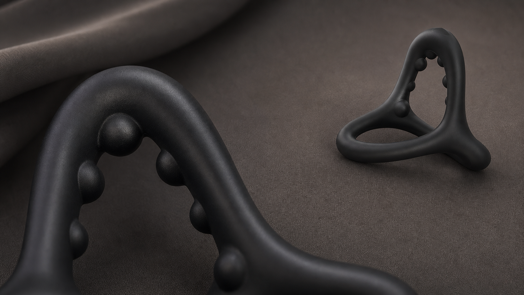 Seven-Piece Three-Arm Penis Ring Set feature presentation