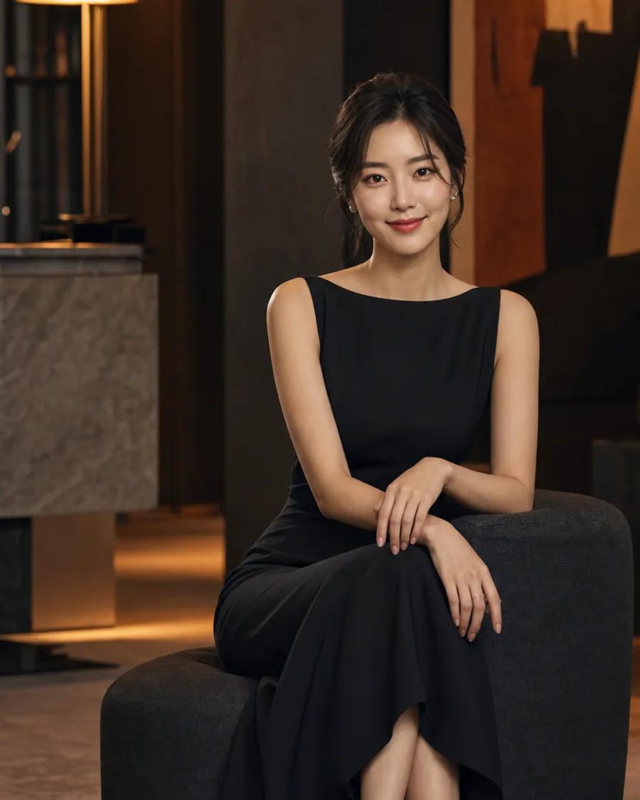 Hana Seo in her studio