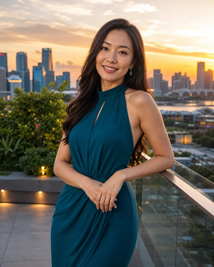 Meilin Zhou in her studio