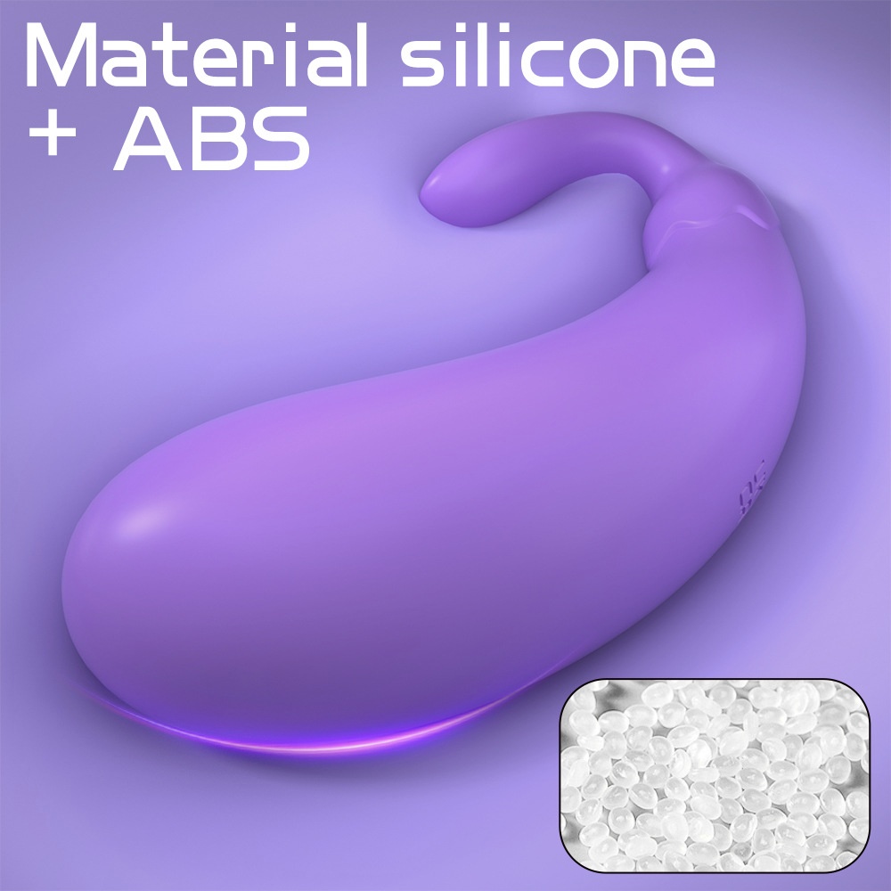 Purple J-Shaped Personal Vibrator with 9 Frequencies, USB Rechargeable, IPX7 Waterproof product view 8