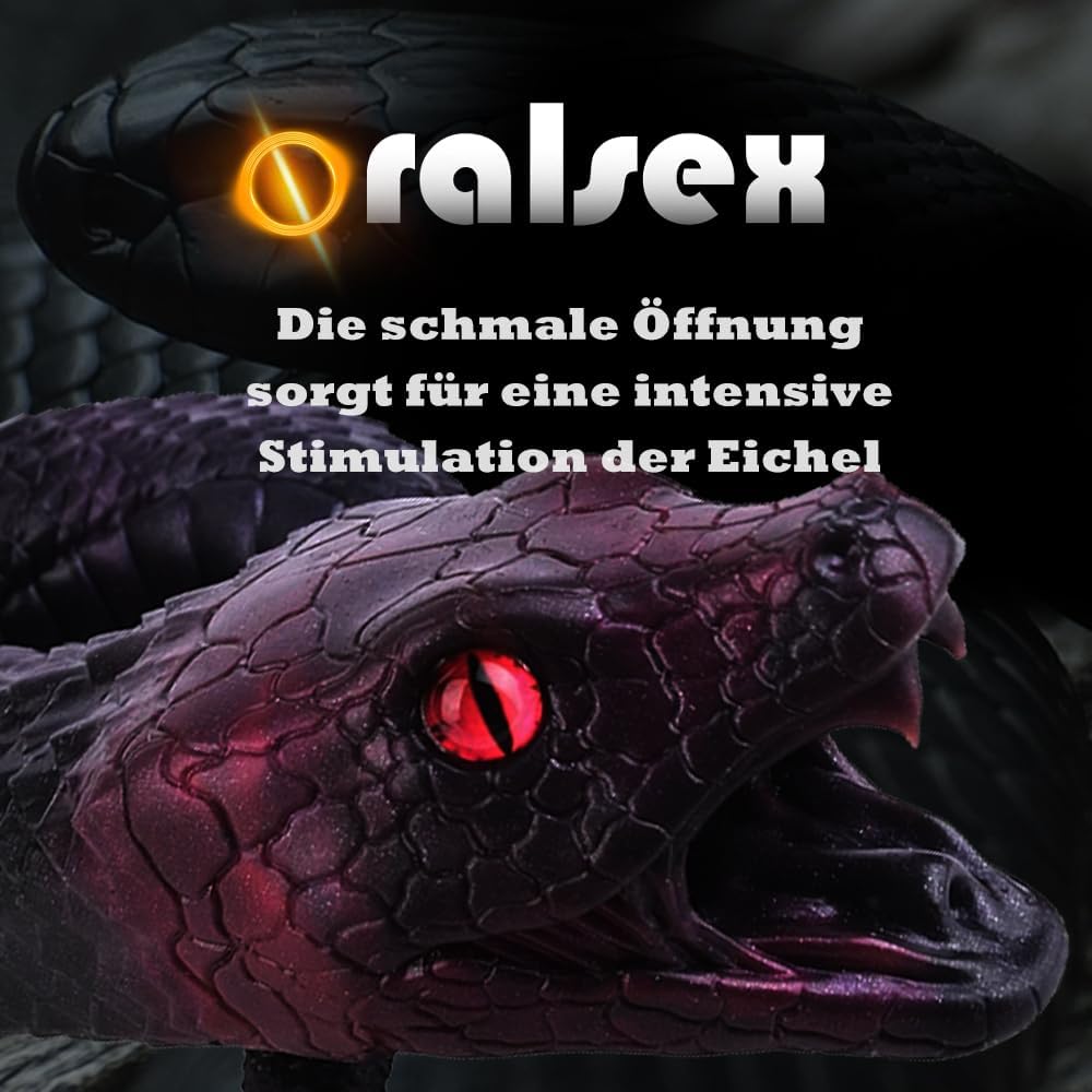 Snake-Shaped Masturbator with IPX7 Waterproof Design product view 2