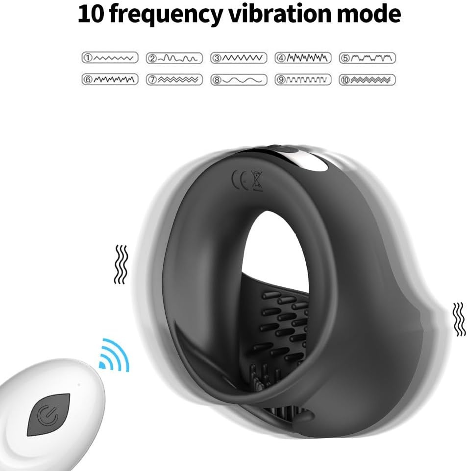 Vibrating Cock Ring with Included Remote Control product view 4